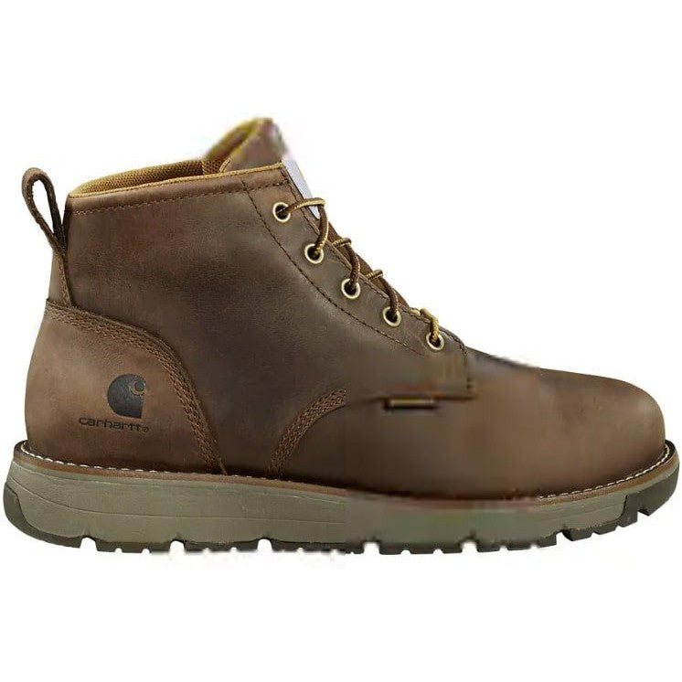 Carhartt Men's Millbrook Steel Toe Waterproof Wedge Work Boot -Brown- FM5204-M 7 / Medium / Dark Brown - Overlook Boots