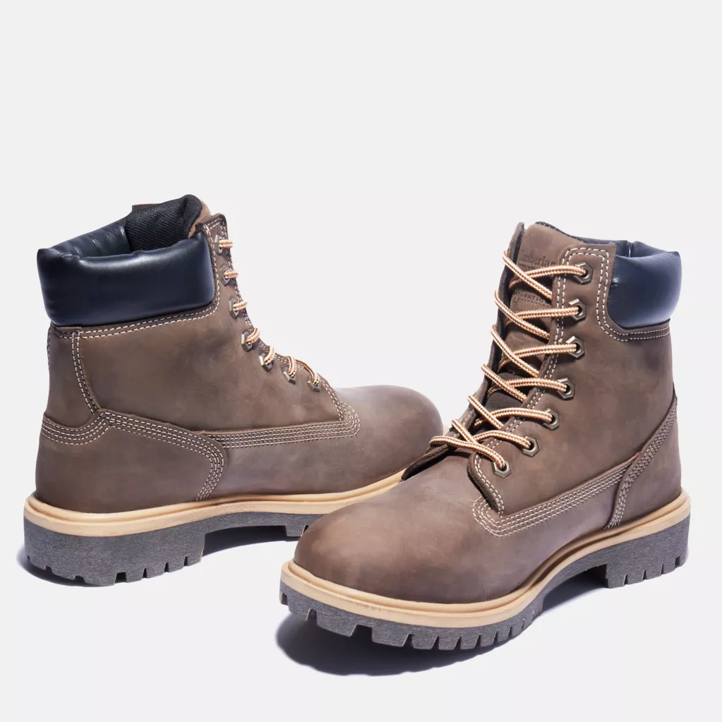 Timberland Pro Women's Direct Attach 6" Waterproof Work Boot -Brown- TB0A2R2A214 - Overlook Boots