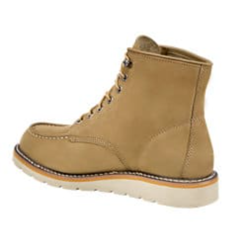Carhartt Men's Moc 6" Soft Toe Wedge Work Boot Khaki - FW6077-M  - Overlook Boots