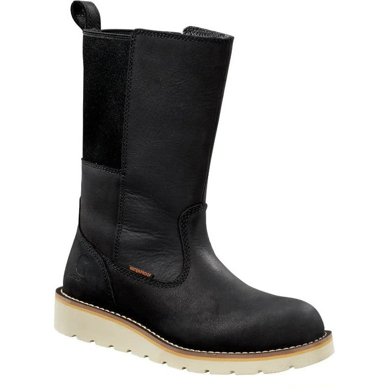 Carhartt Women's 10" Soft Toe Waterproof Wellington Wedge Boot -Black- FW1031-W - Overlook Boots