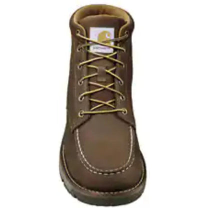 Carhartt Men's Millbrook Soft Toe Waterproof Moc Toe Work Boot -Brown- FM5010-M - Overlook Boots