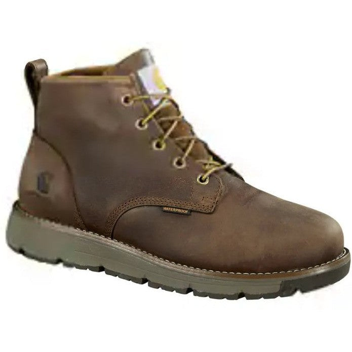 Carhartt Men's Millbrook Steel Toe Waterproof Wedge Work Boot -Brown- FM5204-M - Overlook Boots