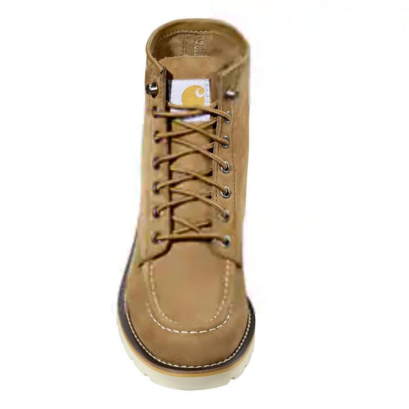 Carhartt Women's 6" Moc Toe Slip Resistant Wedge Work Boot- Hickory- FW6022-W - Overlook Boots