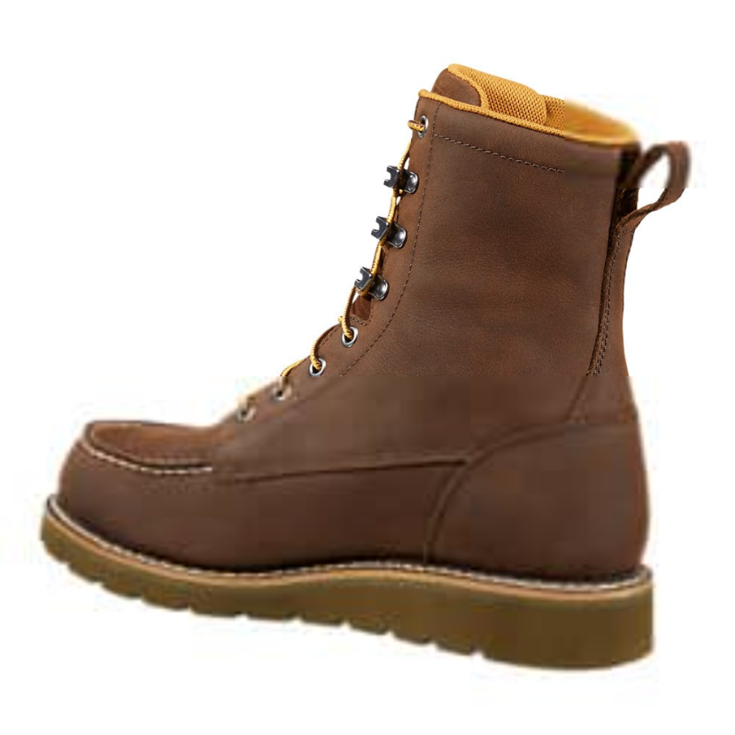 Carhartt Men's Moc 8" Soft Toe Wedge Work Boot -Brown- FW8093-M  - Overlook Boots