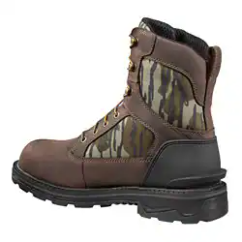Carhartt Men's Ironwood Camo 8" Soft Toe Waterproof Work Boot -Mossy Oak- FT8002-M - Overlook Boots