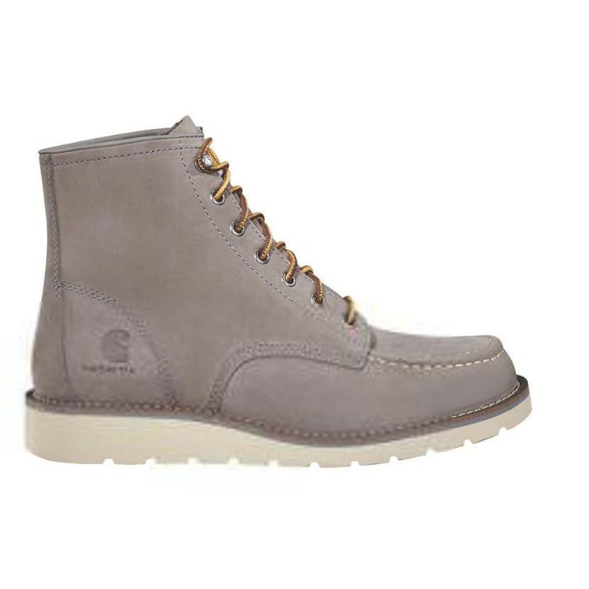 Carhartt Men's 6" Moc Toe Slip Resistant Wedge Work Boot - Gray - FW6082-M - Overlook Boots