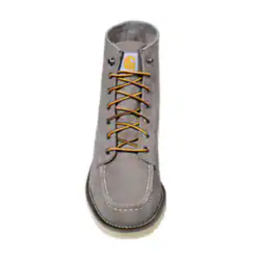 Carhartt Men's 6" Moc Toe Slip Resistant Wedge Work Boot - Gray - FW6082-M - Overlook Boots