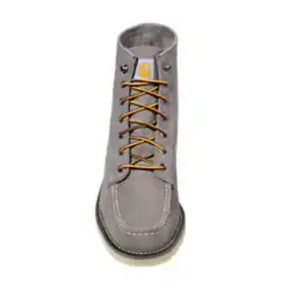 Carhartt Men's 6" Moc Toe Slip Resistant Wedge Work Boot - Gray - FW6082-M - Overlook Boots