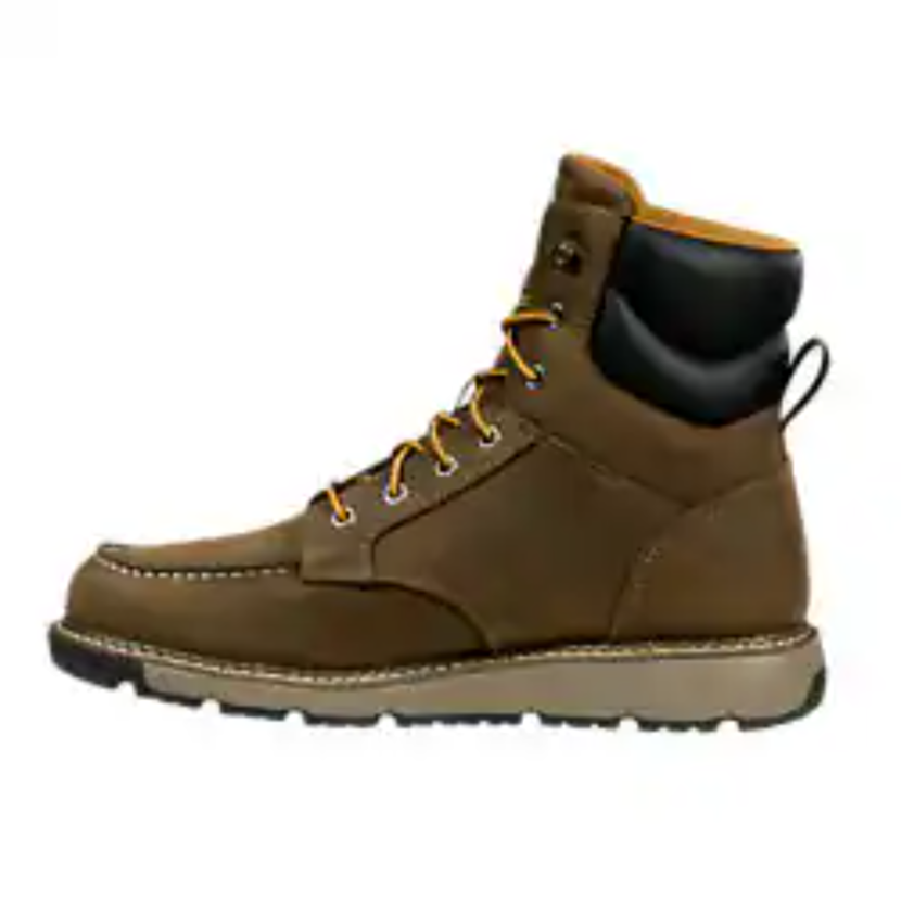 Carhartt Men's Millbrook 6" Soft Toe Waterproof Wedge Work Boot -Brown- FM6123-M - Overlook Boots