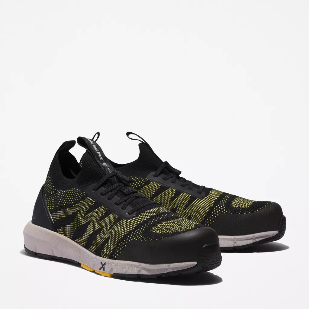 Timberland Men's Radius Knit Composite Toe Knit Slip On Work Shoe TB0A2N17001 7 / Medium / Grey - Overlook Boots