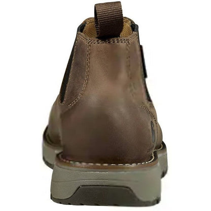 Carhartt Men's Millbrook 4" Soft Toe Waterproof Wedge Work Boot- Brown- FM4000-M - Overlook Boots