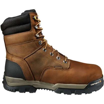 Carhartt Men's Ground Force 8" Soft Toe Waterproof 600G Ins Work Boot- CME8047 - Overlook Boots