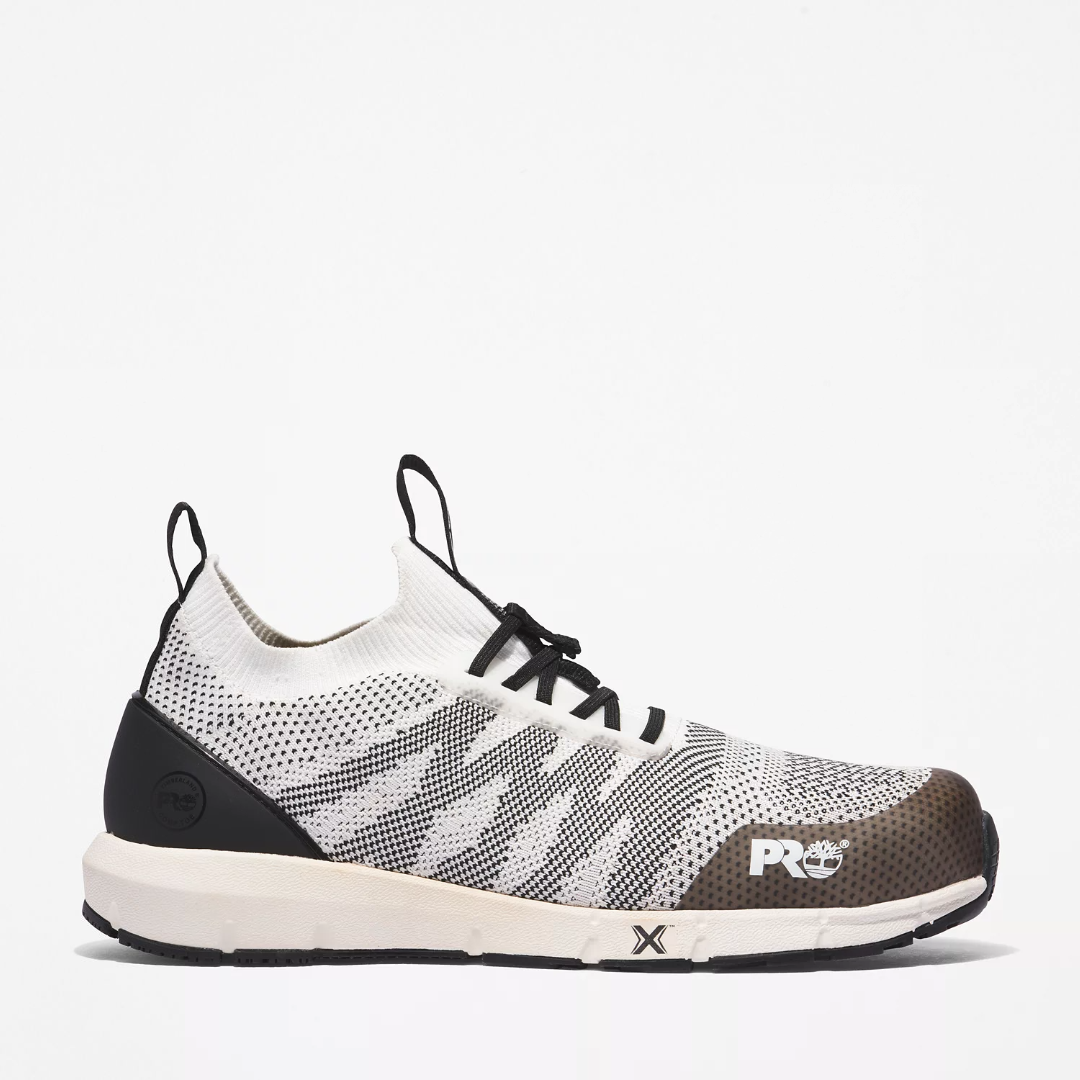 Timberland Men's Radius Knit Composite Toe Slip On Work Shoe -White- TB0A41WY100 7 / Medium / White - Overlook Boots