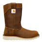 Carhartt Men's 10" Soft Toe Waterproof Wedge Wellington Work Boot -Brown- FW1032-M 8 / Medium / Brown - Overlook Boots