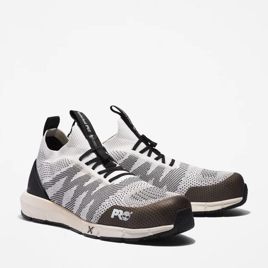 Timberland Men's Radius Knit Composite Toe Slip On Work Shoe -White- TB0A41WY100 - Overlook Boots