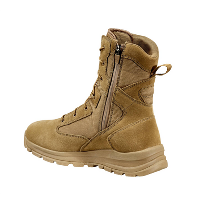 Carhartt Men's Gilmore 8" Soft Toe Waterproof Side Zipper Hiker Boot- Khaki - FH8022 -M - Overlook Boots