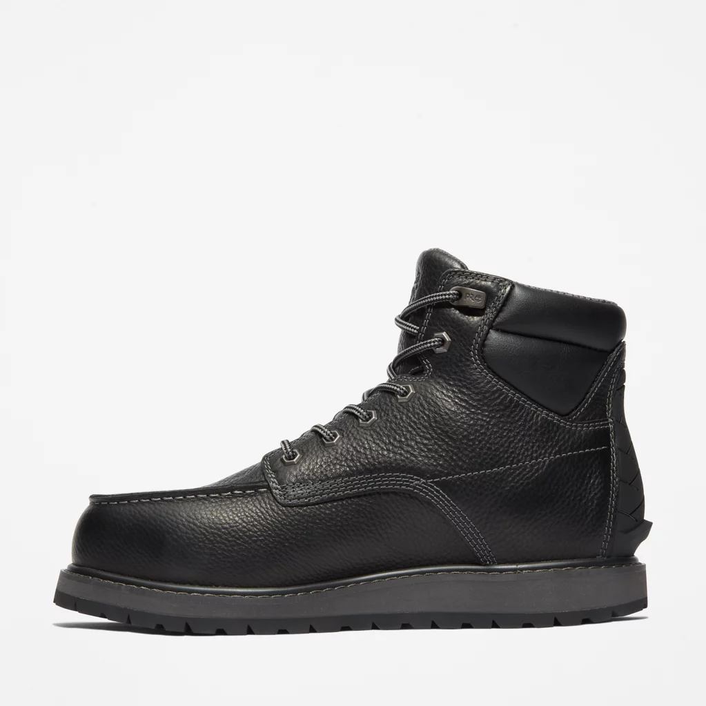 Timberland Pro Men's Irvine Wedge 6" Alloy Toe Work Boot -Black- TB1A44WN001 - Overlook Boots