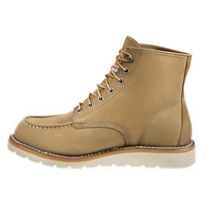 Carhartt Men's Moc 6" Soft Toe Wedge Work Boot Khaki - FW6077-M  - Overlook Boots