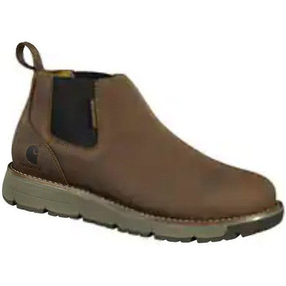Carhartt Men's Millbrook 4" Soft Toe Waterproof Wedge Work Boot- Brown- FM4000-M - Overlook Boots