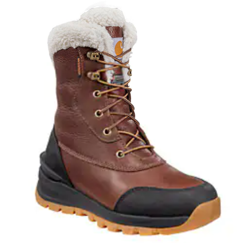 Carhartt Women's Pellston 8" Waterproof Winter Work Boot - Mineral Red - FH8019-W 6 / Medium / Red - Overlook Boots
