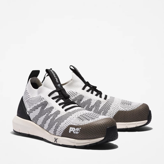 Timberland Women's Radius Composite Toe Slip On Work Shoe -White- TB0A2N84100 - Overlook Boots