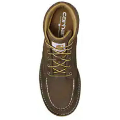 Carhartt Men's Millbrook Soft Toe Waterproof Moc Toe Work Boot -Brown- FM5010-M - Overlook Boots