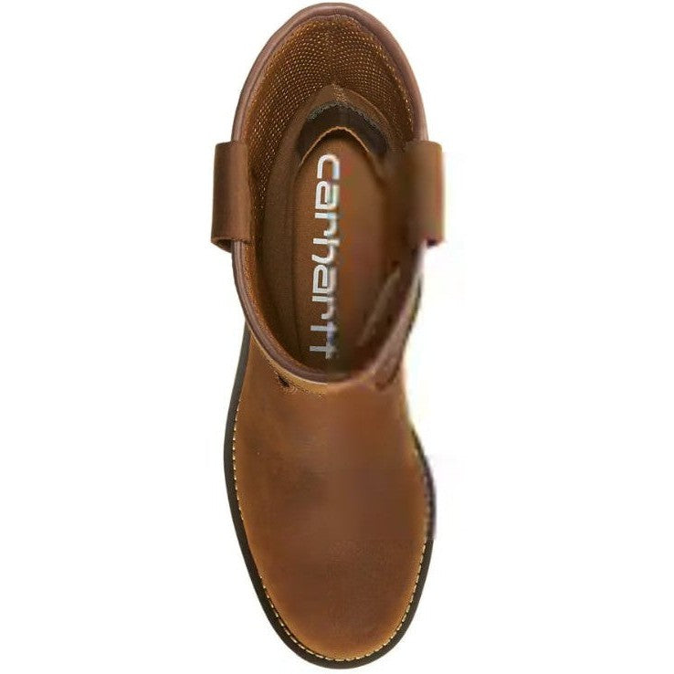 Carhartt Men's 10" Steel Toe Waterproof Wedge Wellington Work Boot -Brown- FW1232-M - Overlook Boots