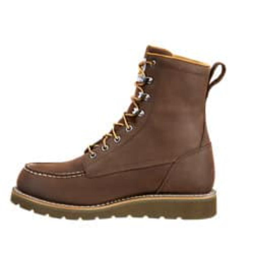 Carhartt Men's Moc 8" Soft Toe Wedge Work Boot -Brown- FW8093-M  - Overlook Boots