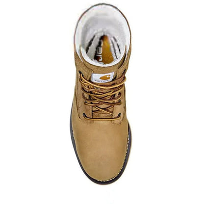 Carhartt Women's Fold Down 8" Waterproof Wedge Winter Boot -Hickory- FW8069-W - Overlook Boots