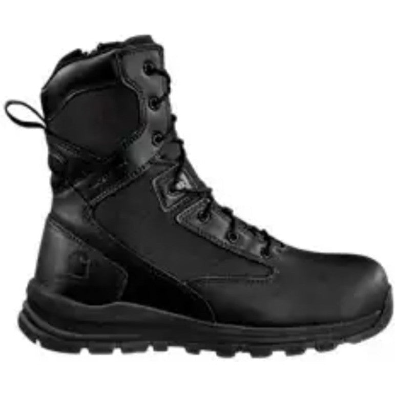 Carhartt Men's Gilmore 8" Nano Toe Waterproof Side Zipper Hiker Duty -Black- FH8421-M 7 / Medium / Black - Overlook Boots