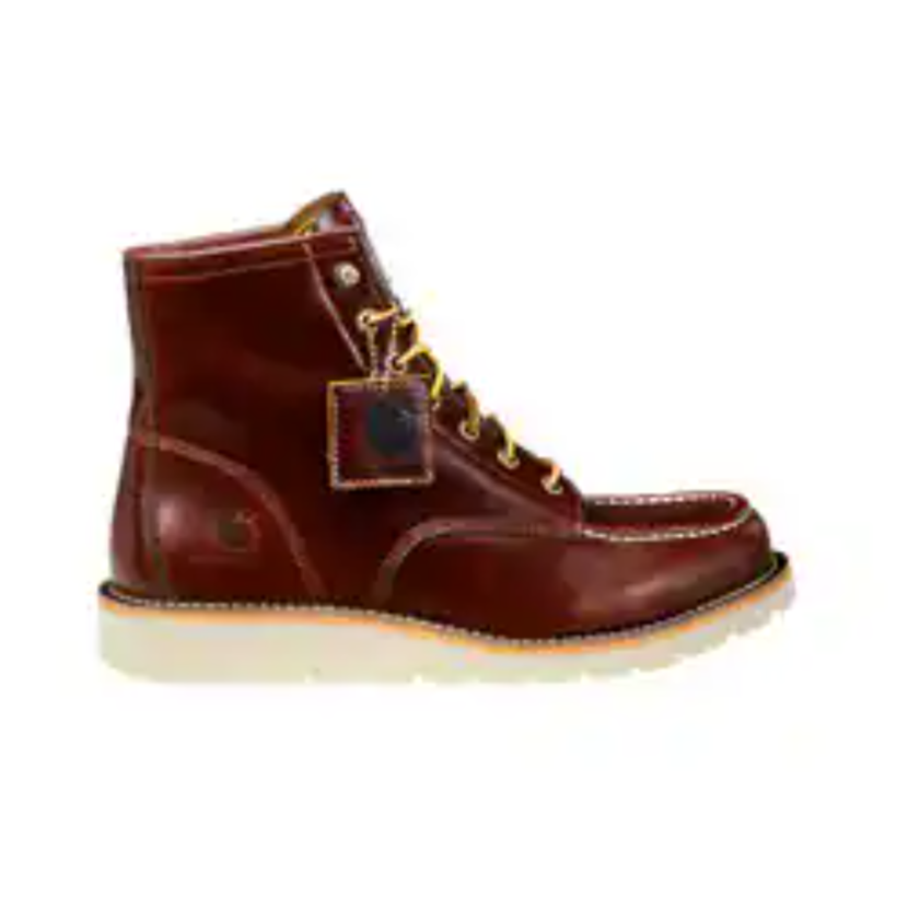 Carhartt Men's 6" Moc Toe Slip Resistant Wedge Work Boot -Redwood- FW6145-M - Overlook Boots