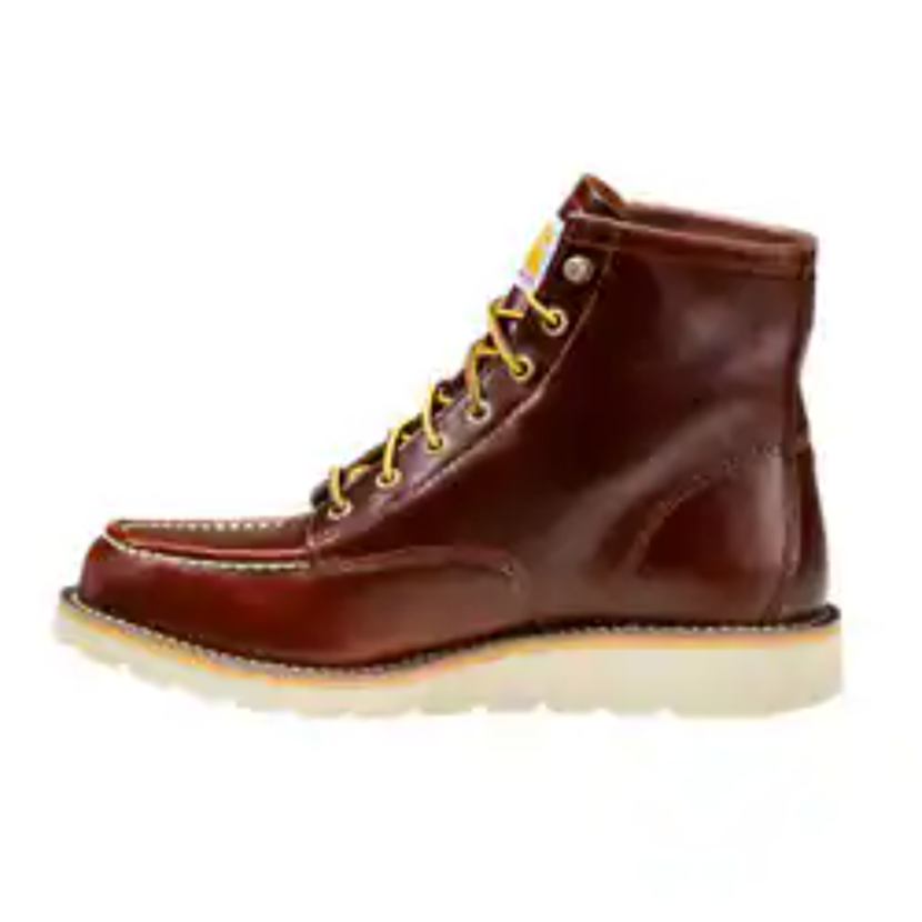 Carhartt Men's 6" Moc Toe Slip Resistant Wedge Work Boot -Redwood- FW6145-M - Overlook Boots