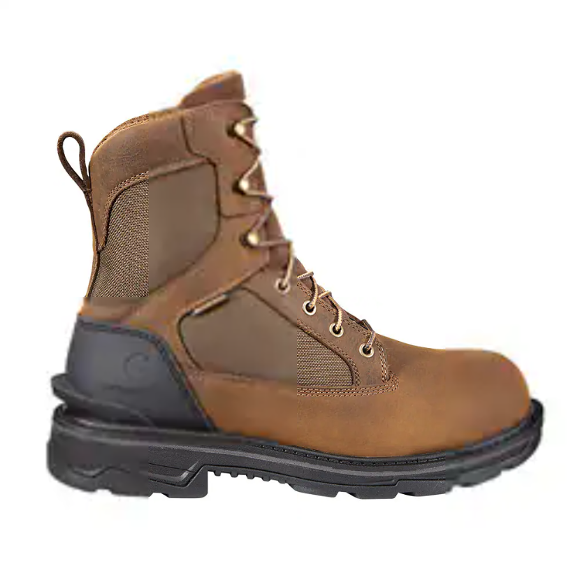 Carhartt Men's Ironwood 8" Alloy Toe Waterproof Work Boot - Brown - FT8500-M - Overlook Boots