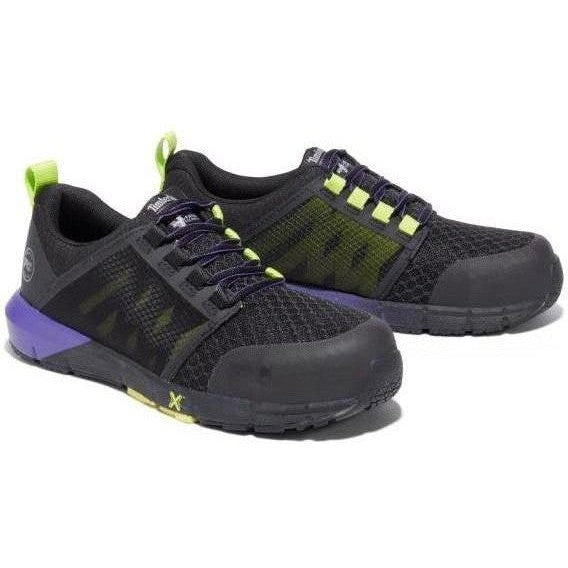 Timberland Pro Women's Radius Composite Toe Work Shoe - Black - TB1A2844001 5.5 / Medium / Black/Purple - Overlook Boots