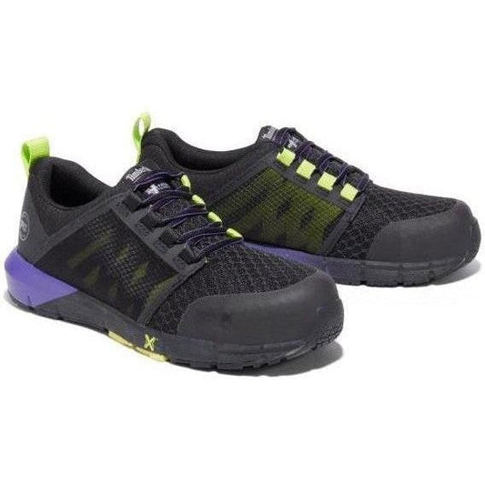 Timberland Pro Women's Radius Composite Toe Work Shoe - Black - TB1A2844001 5.5 / Medium / Black/Purple - Overlook Boots
