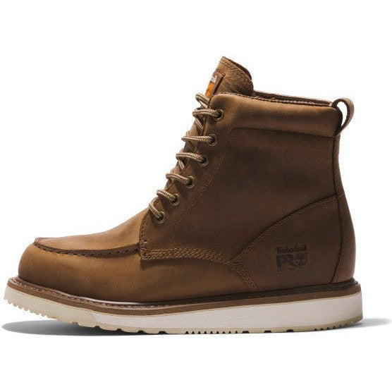 Timberland Pro Men's Wedge 6" Soft Toe Work Boot - Brown - TB1A5SXH214  - Overlook Boots