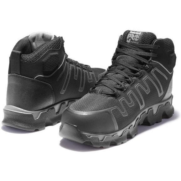 Timberland Pro Men's Powertrain Sport Alloy Toe Sneaker Work Shoe -Black- TB1A1JYQ001 - Overlook Boots