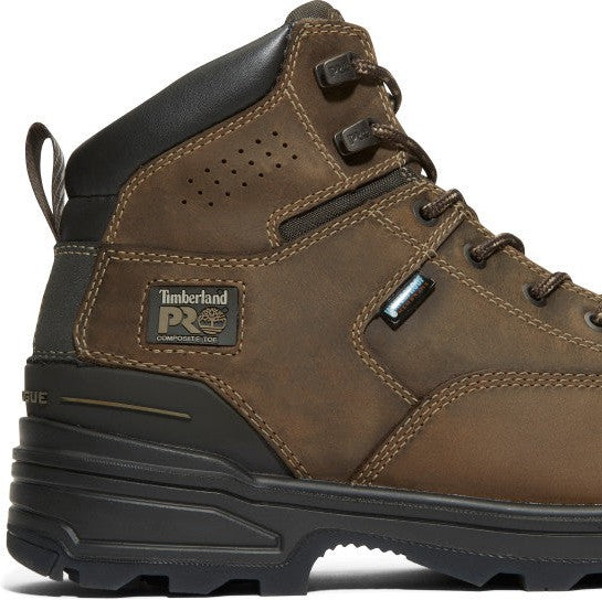 Timberland Pro Men's Magnitude 6" Composite Toe Waterproof Work Boot- Coffee- TB1A5QFJ214 - Overlook Boots