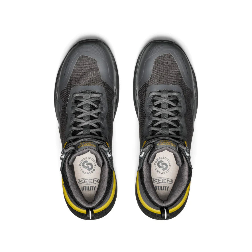 Keen Men's Synchro Carbon Toe Waterproof Work Boot- Black- 1030305 - Overlook Boots