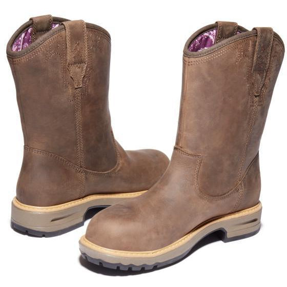 Timberland Pro Women's Ashlar PullOn Alloy Toe Waterproof Work Boot- TB0A2959214 - Overlook Boots