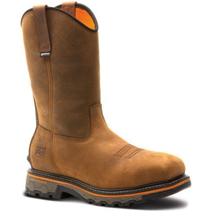 Timberland Pro Men's True Grit Pull On Composite Toe Waterproof Work Boot- Brown- TB1A24BH214 - Overlook Boots