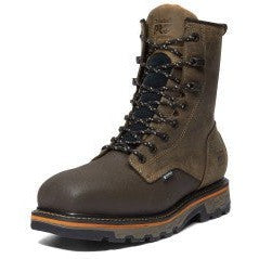 Timberland Pro Men's True Grit 8" Composite Toe Waterproof Work Boot- Brown- TB1A22CN214 - Overlook Boots