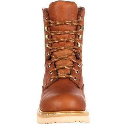 Georgia Men's 8" Wedge Steel Toe Work Boot - Brown - G8342  - Overlook Boots