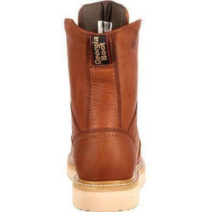 Georgia Men's 8" Wedge Steel Toe Work Boot - Brown - G8342  - Overlook Boots