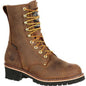 Georgia Men's 8" Waterproof Steel Toe Insulated Logger Work Boot - Brown - GB00065 8 / Medium / Brown - Overlook Boots