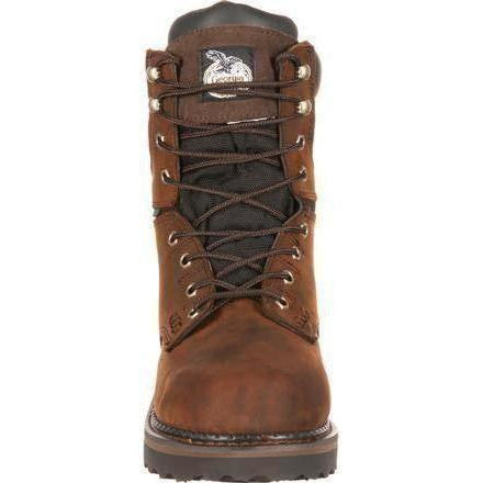 Georgia Men's Brookville 8" Steel Toe Waterproof Work Boot - Brown - G9334 - Overlook Boots