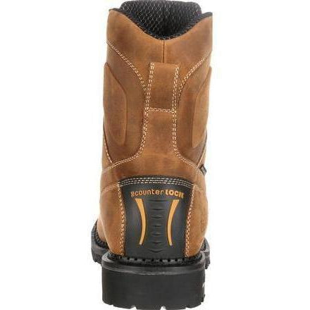 Georgia Men's Comfort Core 8" Composite Toe Logger Work Boot Brown GB00123 - Overlook Boots