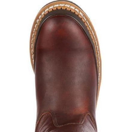 Georgia Men's Giant Steel Toe Pul-On Work Boots - Brown - G4374  - Overlook Boots