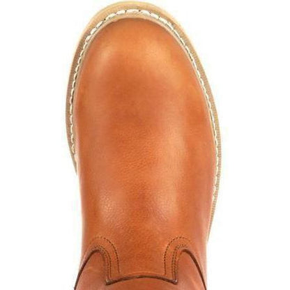 Georgia Men's Wedge Wellington Work Boot - Brown - G5153  - Overlook Boots