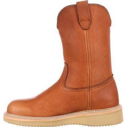 Georgia Men's Wedge Wellington Work Boot - Brown - G5153  - Overlook Boots